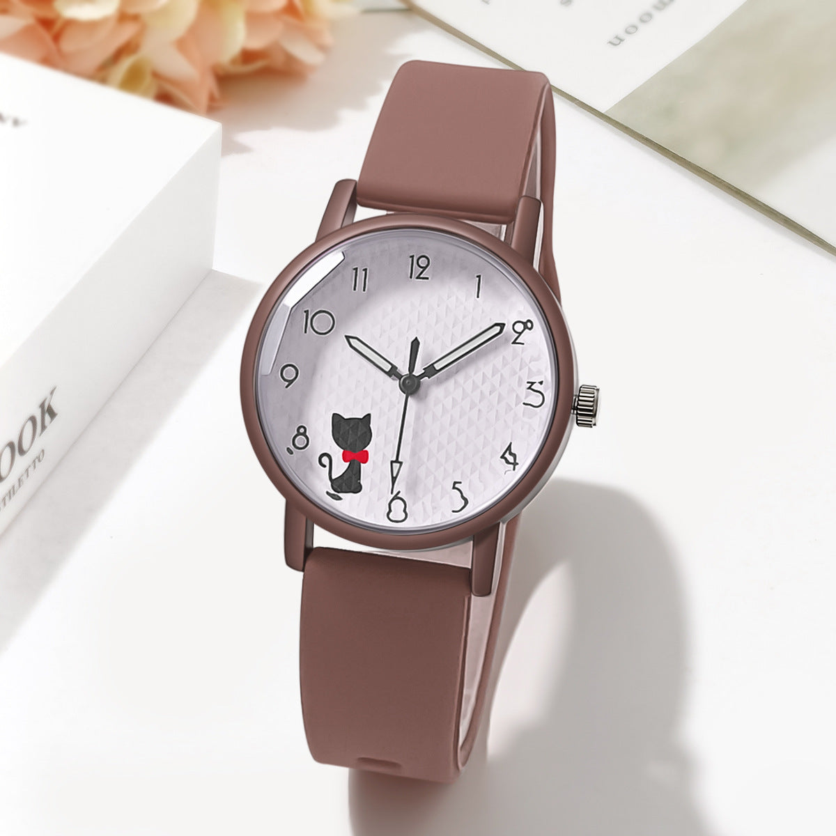 Female Silicone Strap Quartz