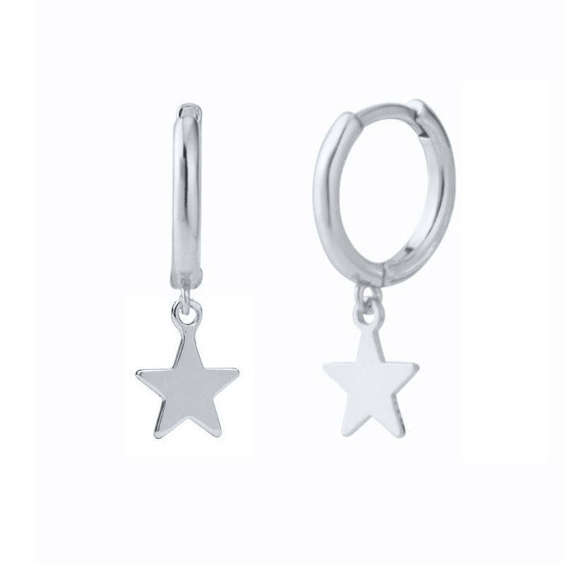 Elegant Five Pointed Star Earrings