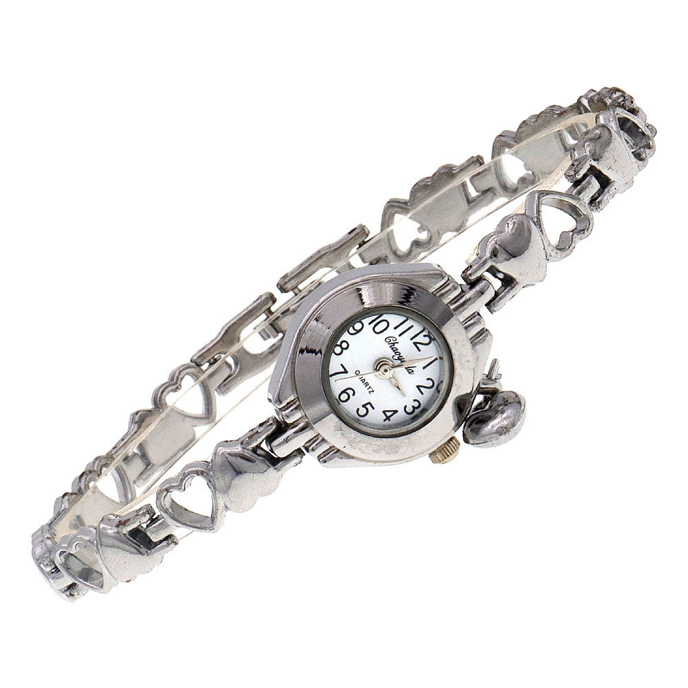 Hollow Heart Bracelet Quartz Watch