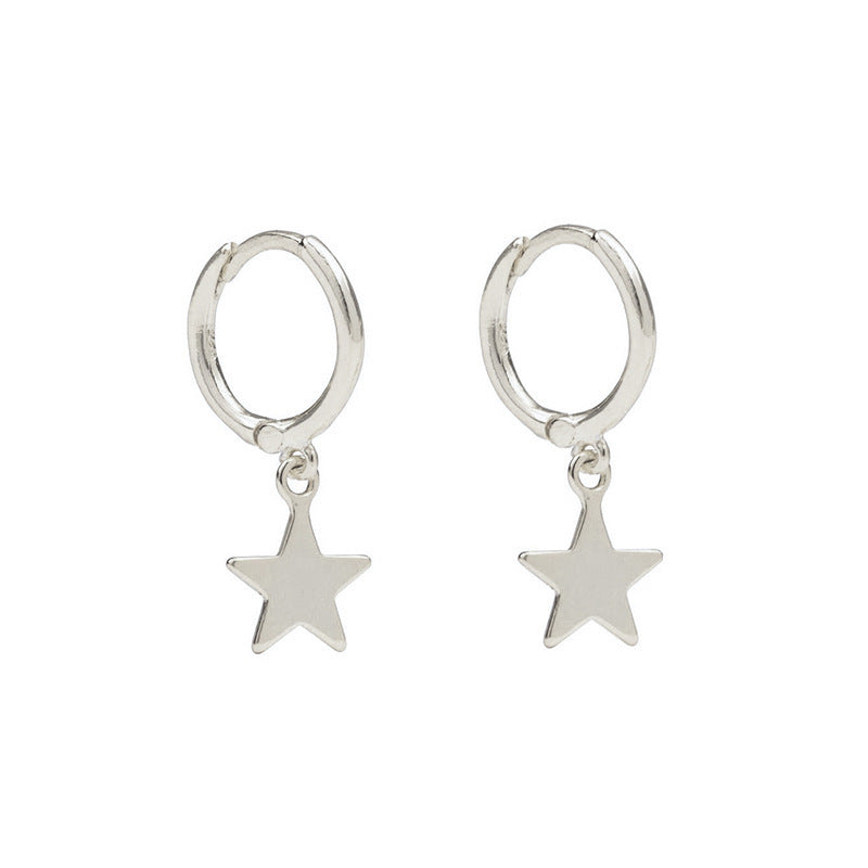 Elegant Five Pointed Star Earrings