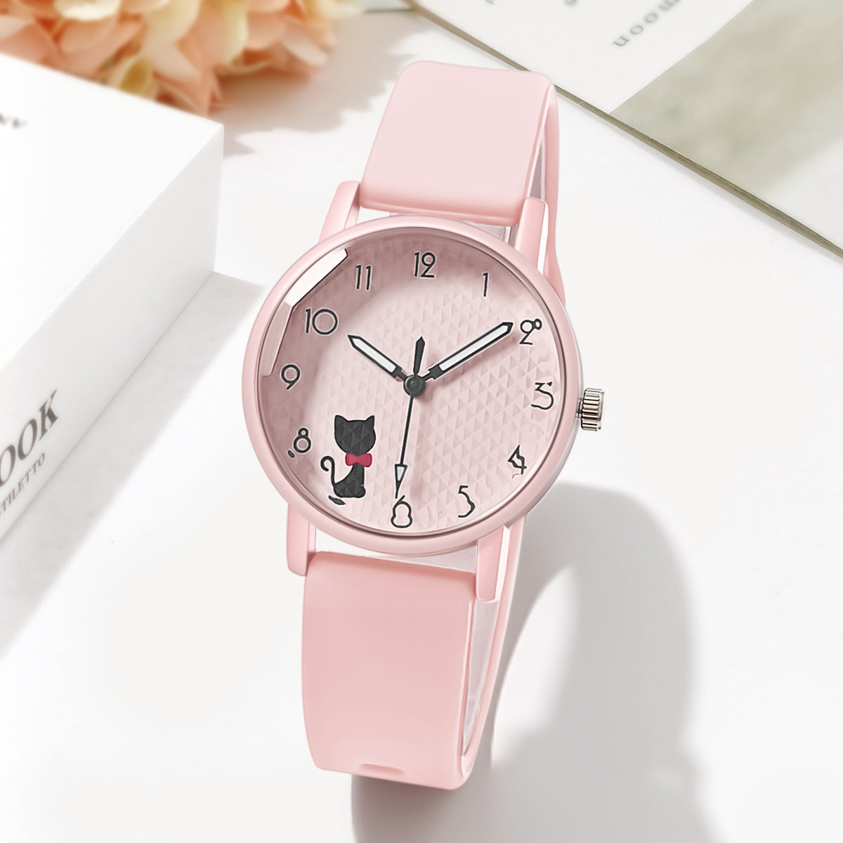 Female Silicone Strap Quartz