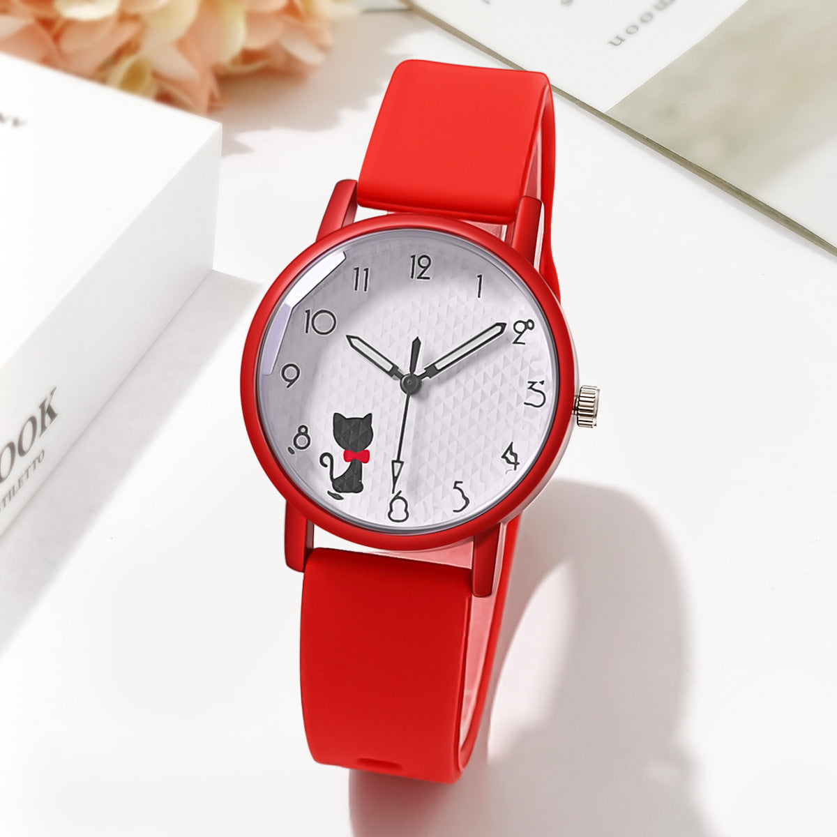 Female Silicone Strap Quartz