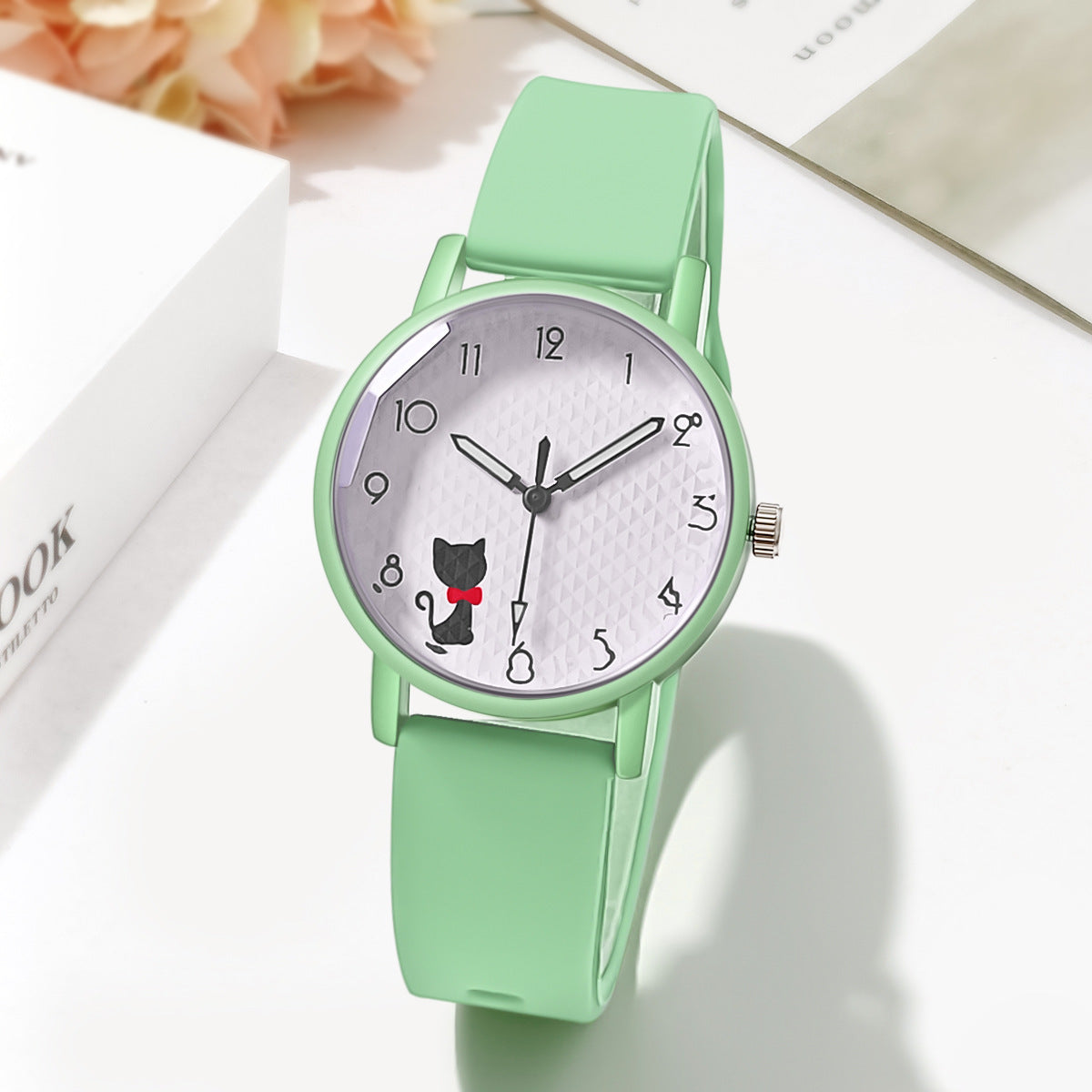 Female Silicone Strap Quartz