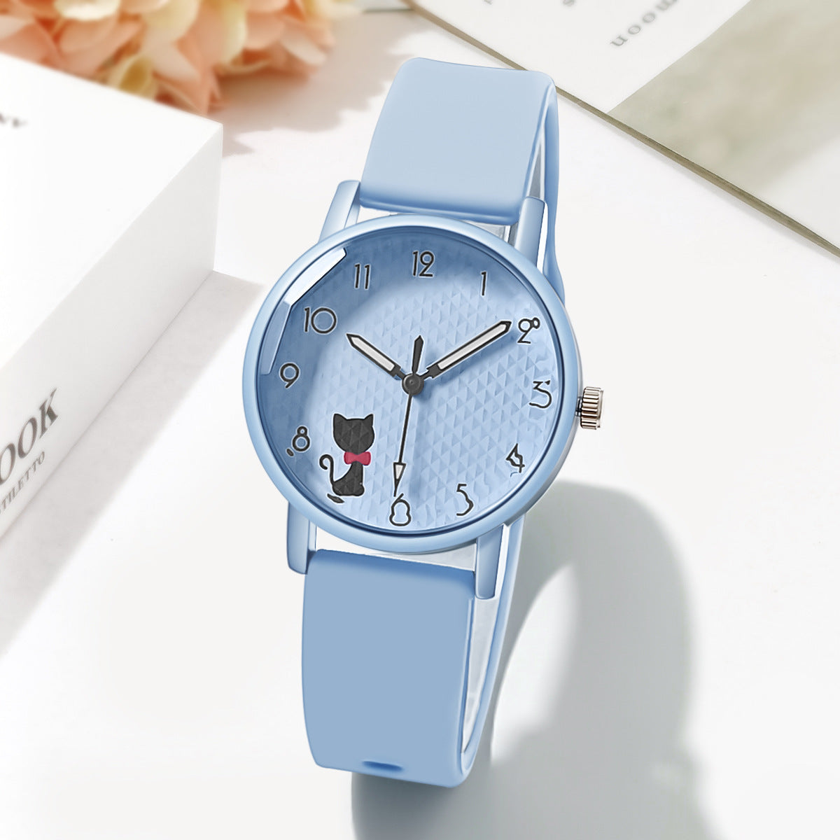 Female Silicone Strap Quartz