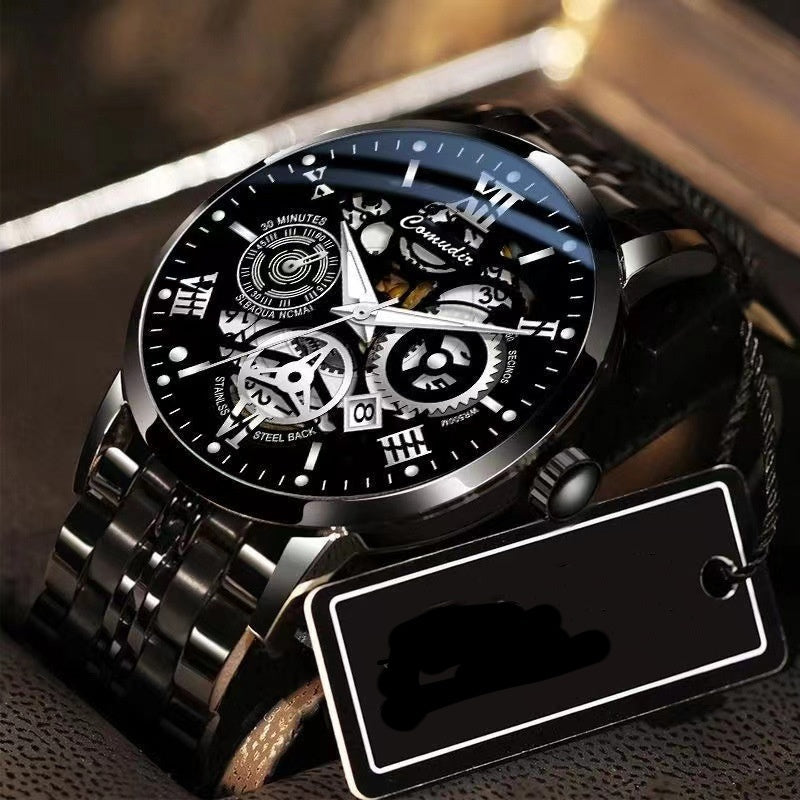 Men's Waterproof Luminous Watch With Calendar