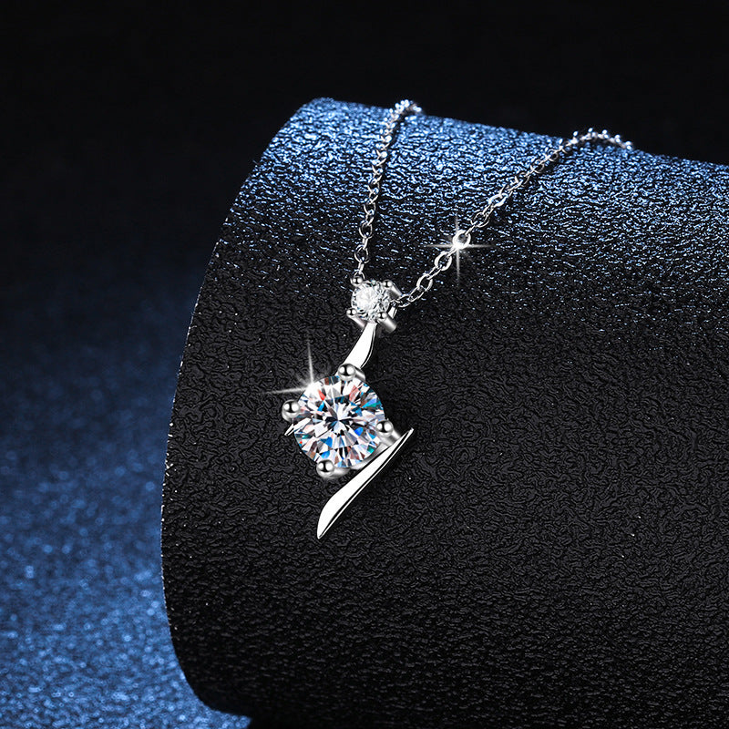 Moissanite Clavicle Chain