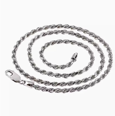 Sterling Silver Plated Chain For Men And Women