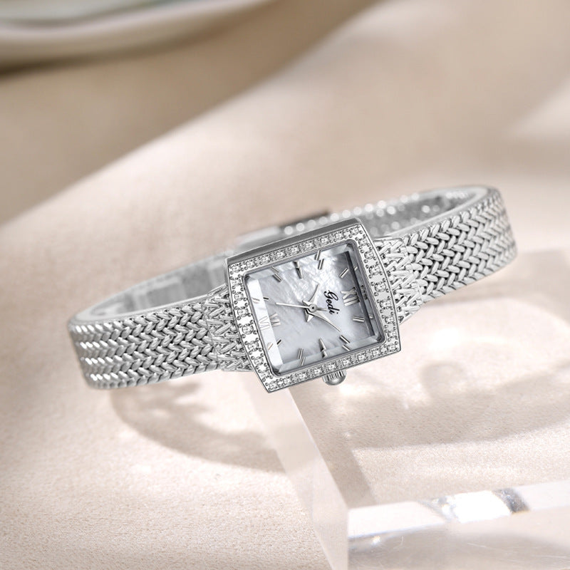 Square Plate Waterproof Quartz Watch