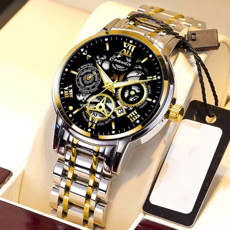 Men's Waterproof Luminous Watch With Calendar