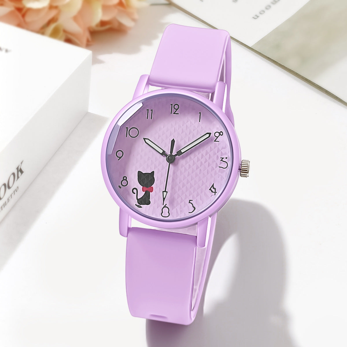 Female Silicone Strap Quartz