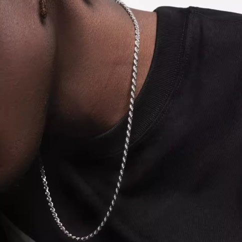 Sterling Silver Plated Chain For Men And Women